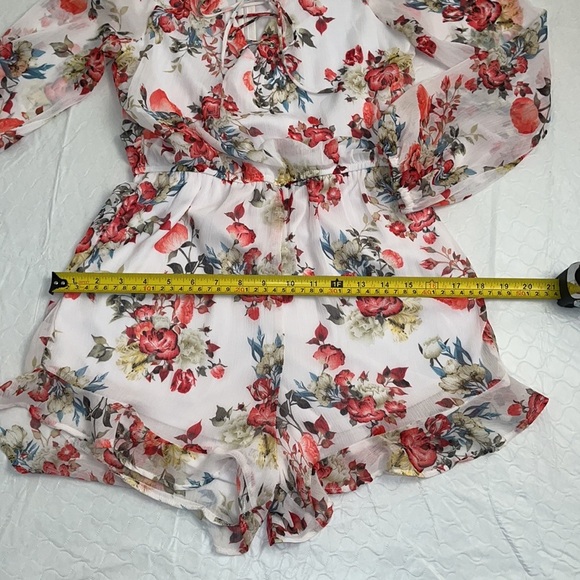 Disney Beauty and the Beast floral romper S - Picture 8 of 14